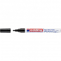Маркер лаковый глянцевый edding 751, круглый наконечник, 1-2 мм, алюминиевый корпус