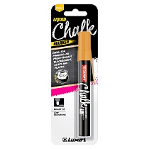 Маркер меловой для стекла Luxor Liquid Chalk, пулевидный наконечник, 1-3 мм, блистер