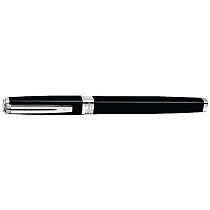 Ручка перьевая Waterman Exception Slim Black Lacquer ST, толщина линии F, перо: золото 18К, родий