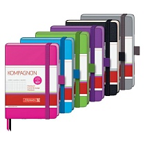 Блокнот Brunnen Компаньон Colour Code, на резинке, линейка, 80 гр/м2, 9.5 х 12.8 см, 96 листов