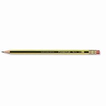 Карандаш чернографитовый Staedtler Noris, с ластиком, HB