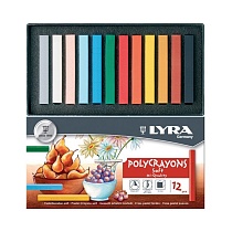 Набор мелков пастельных Lyra Polycrayons Soft, 12 цветов