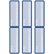 Этикетки морозостойкие Avery Zweckform,  26 x 73 мм, 6 штук на листе, 4 листа