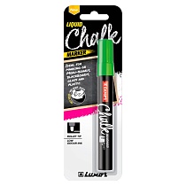 Маркер меловой для стекла Luxor Liquid Chalk, пулевидный наконечник, 1-3 мм, блистер