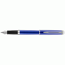 Ручка перьевая Waterman Hemisphere Bright Blue CT, толщина линии F, палладий