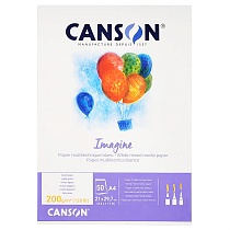 Альбом для графики Canson Imagine, мелкое зерно, склеенный, 200 гр/м2, 50 листов