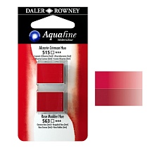 Набор красок акварельных Daler Rowney Aquafine Half Pan Blister Sets, в кюветах, 2 штуки