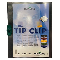 Папка с клипом Durable Tipclip, с прижимным механизмом, А4