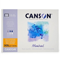 Блок бумаги для акварели Canson Montval, склеенный, 300 гр/м2, 12 листов