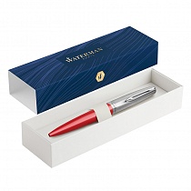 Ручка шариковая Waterman Embleme Red CT, толщина линии M, нержавеющая сталь