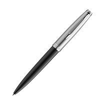 Ручка шариковая Waterman Embleme Black CT, толщина линии M, нержавеющая сталь