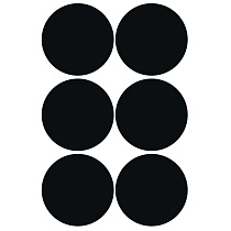 Этикетки меловые Avery Zweckform, ПВХ, матовые, d-48 мм, 6 штук на листе, 4 листа