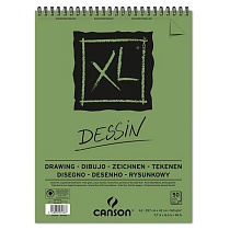 Альбом для графики Canson XL Dessin, мелкое зерно, на пружине, 160 гр/м2, 50 листов