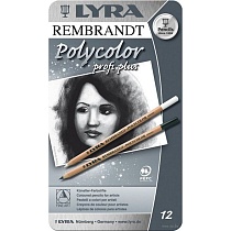 Набор карандашей цветных художественных Lyra Rembrandt Polycolor, 12 цветов