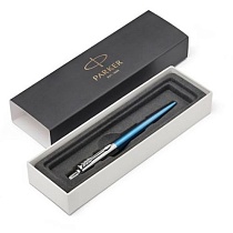 Ручка шариковая Parker Jotter Core Waterloo Blue CT, толщина линии M, хром