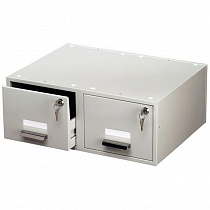 Картотека металлическая Durable Card Index Box Duo, 1500 карточек A5, 207 x 520 x 420 мм