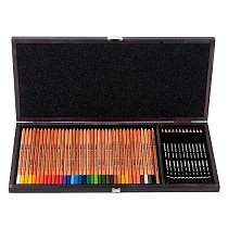 Набор карандашей цветных и чернографитных Lyra Rembrandt Polycolor + Art Design Set, 48 штук