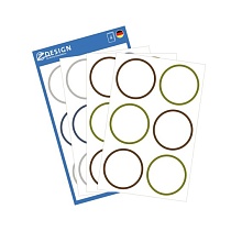 Этикетки для кухни Avery Zweckform, удаляемые, водостойкие, d-48 мм, 6 штук на листе, 4 листа