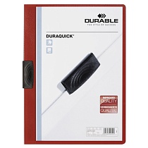 Папка с клипом Durable Duraquick, до 20 листов, А4, полипропилен