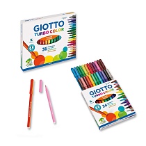 Набор фломастеров цветных Giotto Turbo Color, 2.8 мм, 36 цветов
