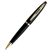 Ручка шариковая Waterman Carene Black Sea GT, толщина линии M, позолота 23К