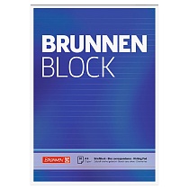 Блокнот Brunnen, склеенный, линейка, 70 гр/м2, А4, 50 листов