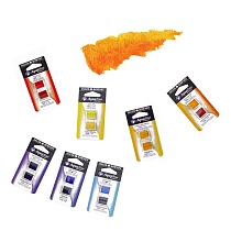 Набор красок акварельных Daler Rowney Aquafine Half Pan Blister Sets, в кюветах, 2 штуки