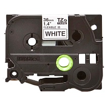 Картридж brother tze-fx261 с гибкой лентой 36 мм х 8 м, черный шрифт