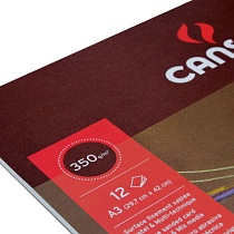 Альбом для пастели Canson Mi-Teintes Touch, склеенный, 355 гр/м2, 4 цвета, 12 листов