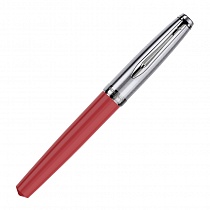 Ручка-роллер Waterman Embleme Red CT, толщина линии F, нержавеющая сталь