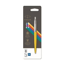 Ручка шариковая Parker Jotter Color Yellow, толщина линии M, нержавеющая сталь, блистер