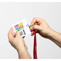 Бейдж Durable Visitor Badge на листе А4, 97 х 86 мм, 100 штук