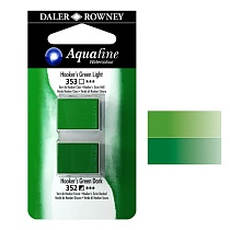 Набор красок акварельных Daler Rowney Aquafine Half Pan Blister Sets, в кюветах, 2 штуки