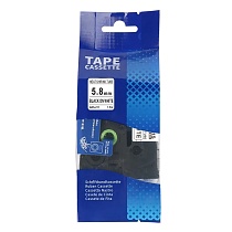 Термоусадочная трубка ahs 211 для принтеров brother, 5.8 мм x 1.5 м, черный шрифт