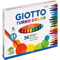 Набор фломастеров цветных Giotto Turbo Color, 2.8 мм, 36 цветов