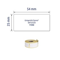 Этикетки для принтеров DYMO Avery Zweckform, адресные, 25 х 54 мм, 500 штук