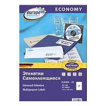 Этикетки самоклеящиеся Avery Zweckform Европа-100, белые, 210 х 148 мм, 2 штуки на листе, 18 листов