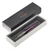 Ручка шариковая Parker Jotter Core Victoria Violet CT, толщина линии М, хром