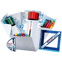 Набор edding Сolor Happy, 69 ручек + смешиватель цветов Brushpen Colour Mixer