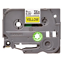 Картридж brother tze-s621 с лентой 9 мм х 8 м, пластик, усиленный клей, черный шрифт