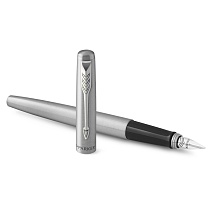 Ручка перьевая Parker Jotter Core Stainless Steel CT, толщина линии M, нержавеющая сталь