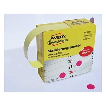 Этикетки точки круглые самоклеящиеся Avery Zweckform, d-10 мм, 800 штук, 1 рулон, диспенсер